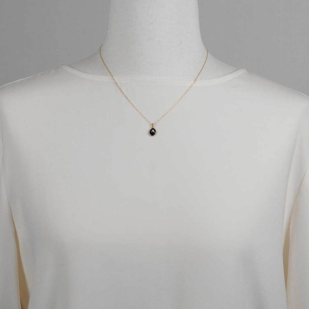 Black spinel necklace 0.89 /ブラックスピネル | Hariqua 