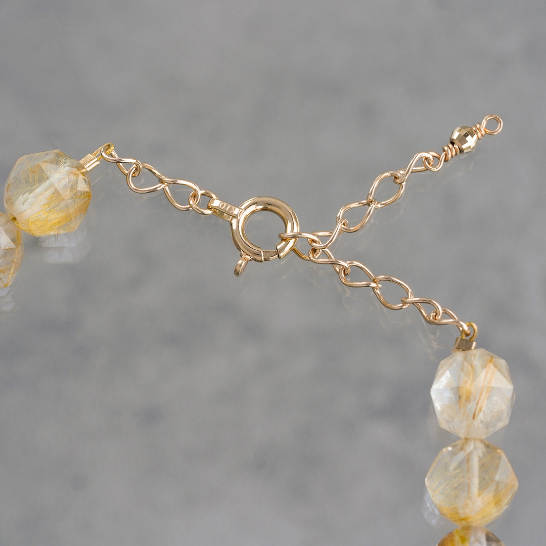 Rutile quartz × Petalite bracelet /ルチルクォーツ、ペタライト