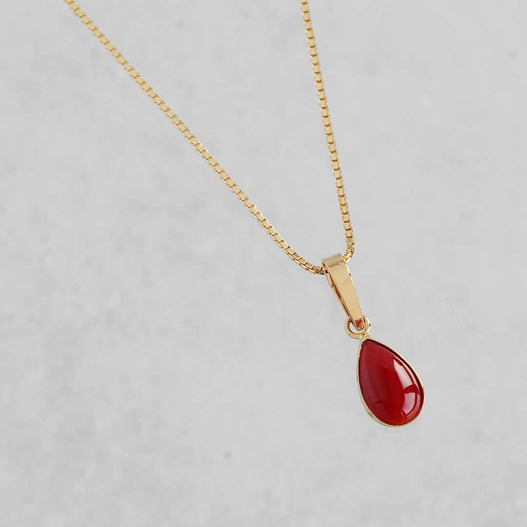 Red coral necklace 0.67 /赤珊瑚（コーラル） | Hariqua 