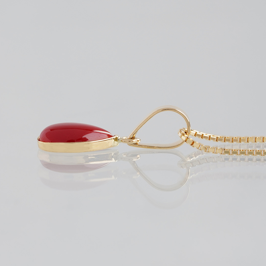 Red coral necklace 0.67 /赤珊瑚（コーラル） | Hariqua 