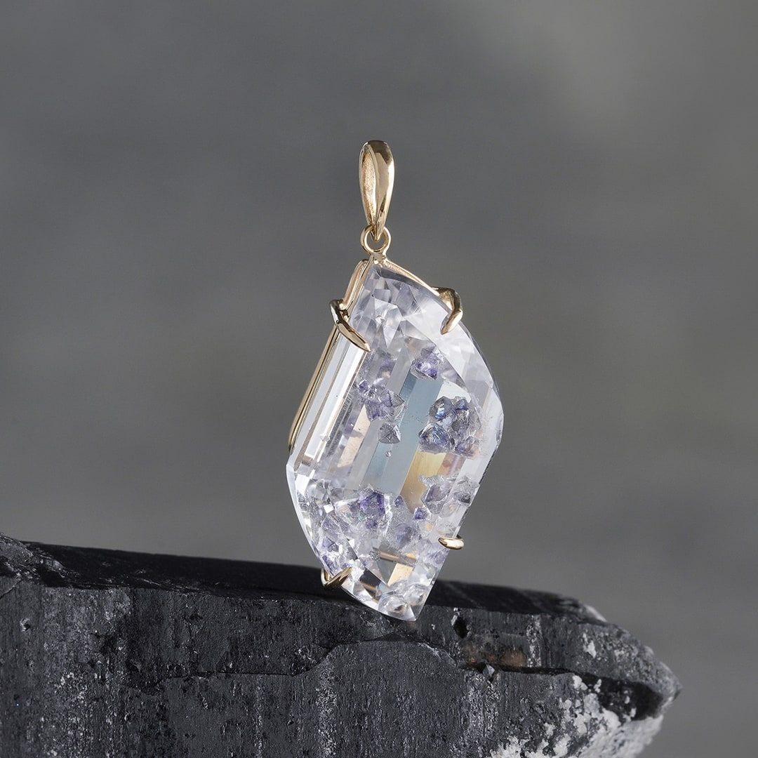 Fluorite in quartz charm 14.24 /フローライト・イン・クォーツ 