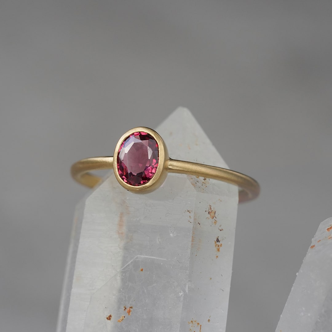 Grape garnet ring 0.50 /グレープガーネット | Hariqua