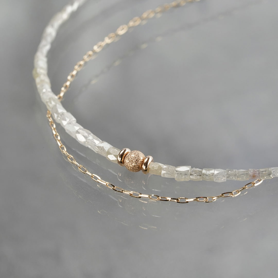 Gray diamond double bracelet /グレーダイヤモンド.