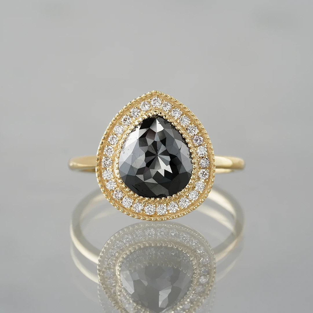 Black diamond × Diamond ring 2.22 /ブラックダイヤモンド 