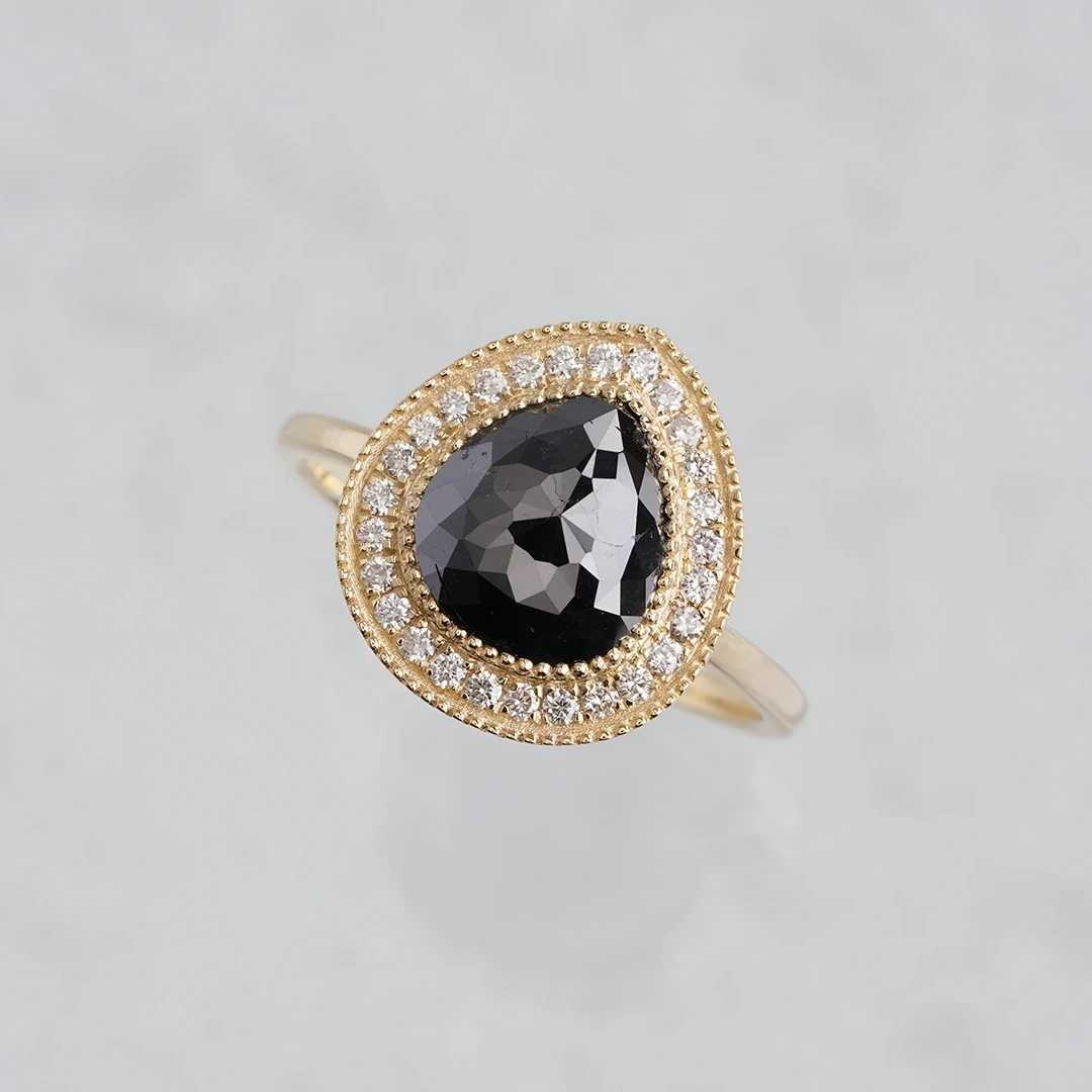 Black diamond × Diamond ring 2.22 /ブラックダイヤモンド 