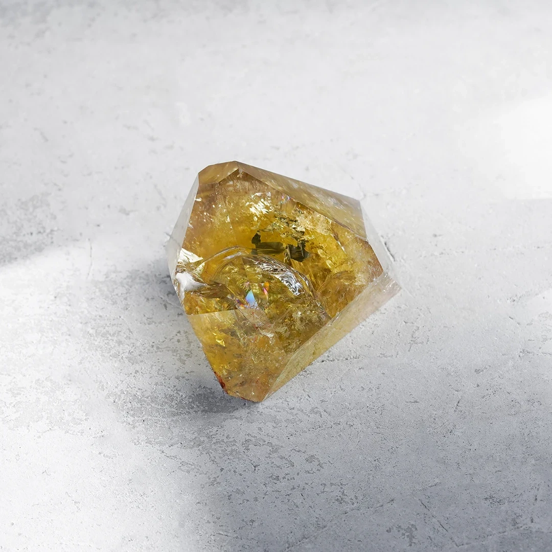 Iris lemon × Smoky quartz 264g /アイリスレモン、スモーキークォーツ