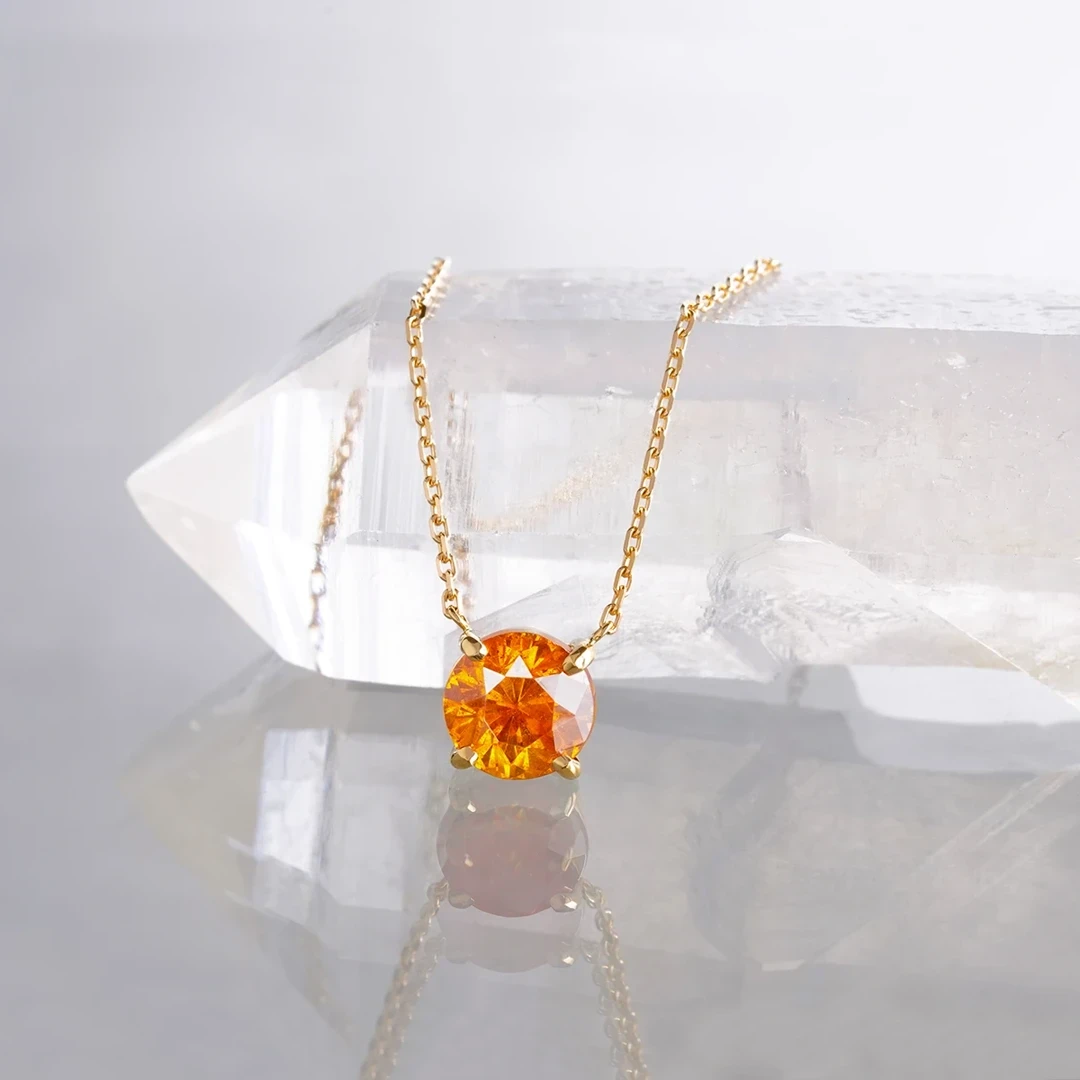 Orange sphalerite necklace 1.96 /オレンジスファレライト | Hariqua 
