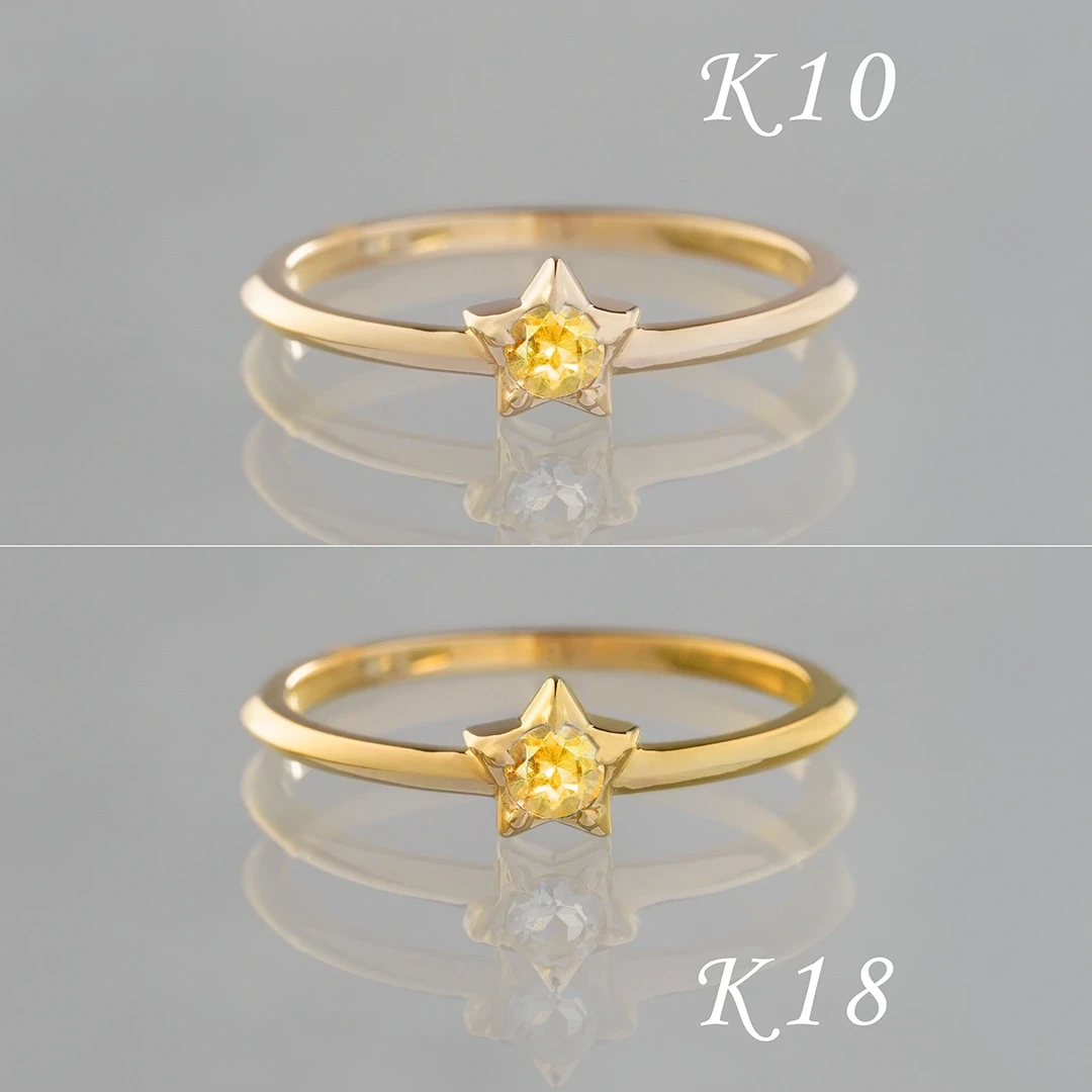 Citrine star pinky ring /シトリン[受注生産]. | Hariqua 