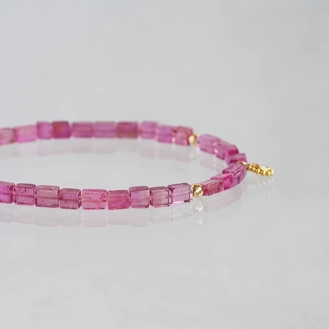 Pink tourmaline × Diamond bracelet /ピンクトルマリン、ダイヤモンド 