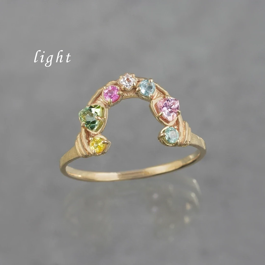 Multi tourmaline Lion's gate ring /マルチトルマリン[受注生産]. | Hariqua-パワーストーンジュエリー-