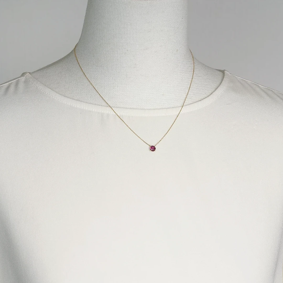 Grape garnet necklace 0.65 /グレープガーネット | Hariqua 