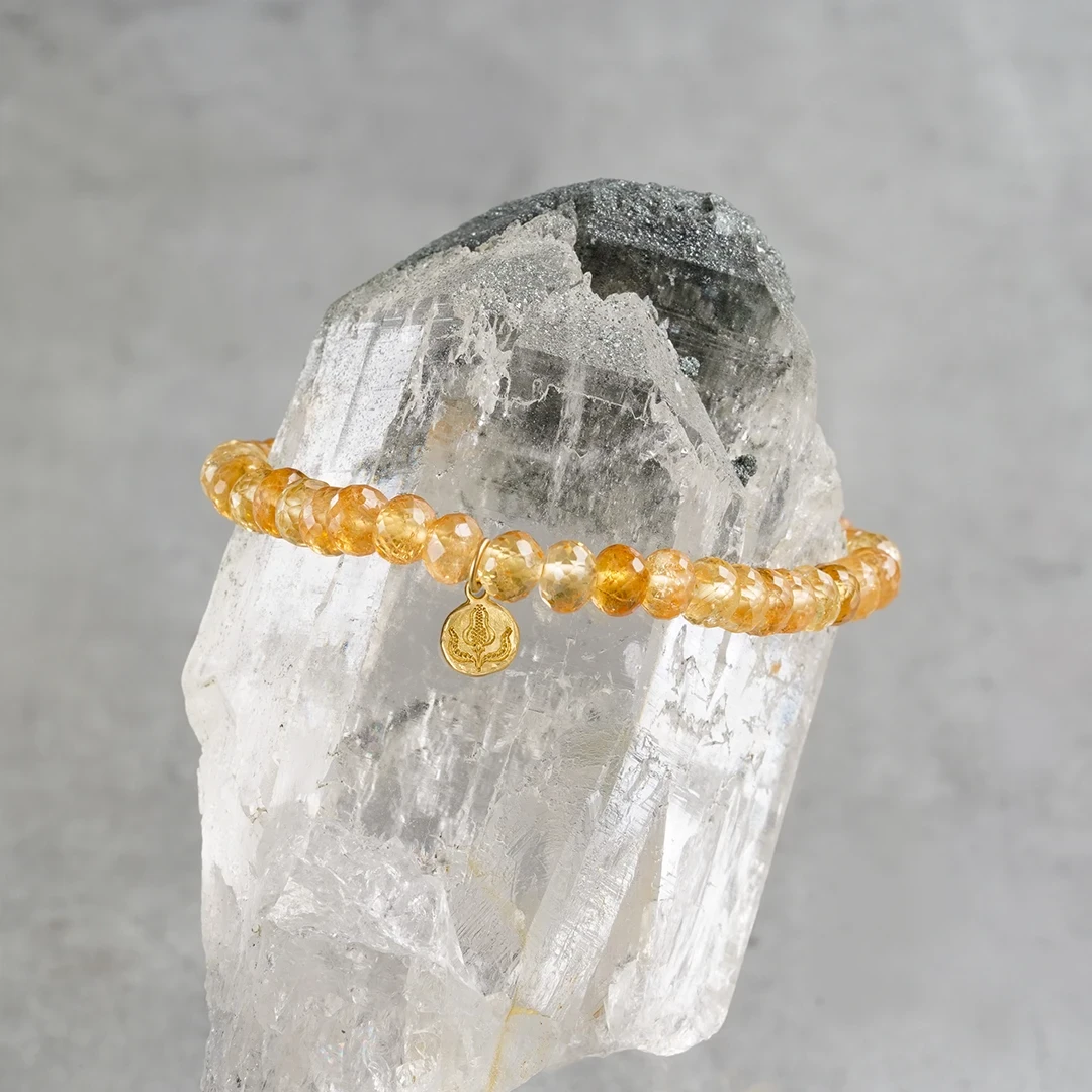 Imperial topaz grainy bracelet /インペリアルトパーズ. | Hariqua-パワーストーンジュエリー-