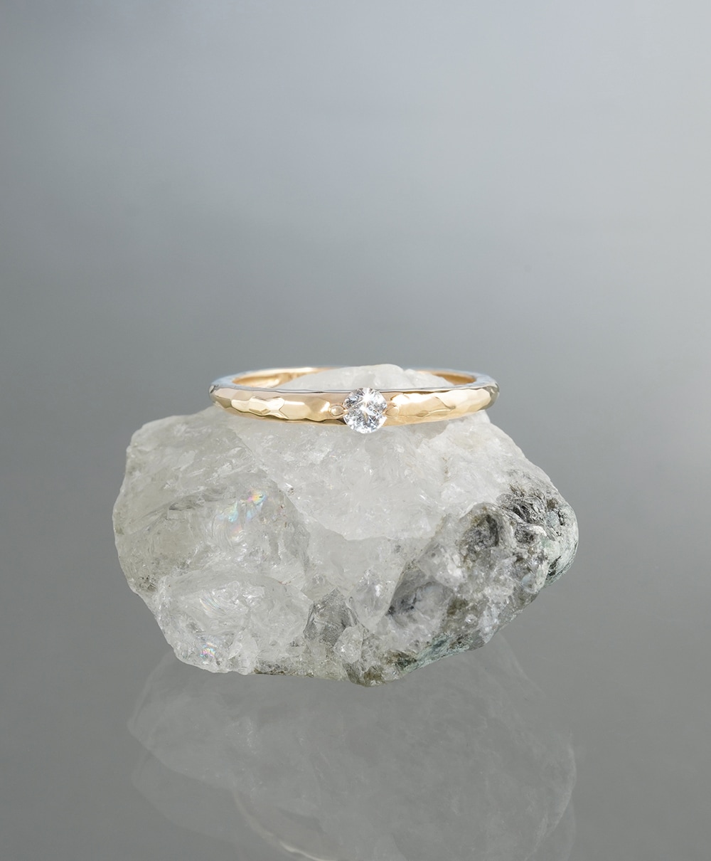 Phenakite two-prong ring /フェナカイト | Hariqua