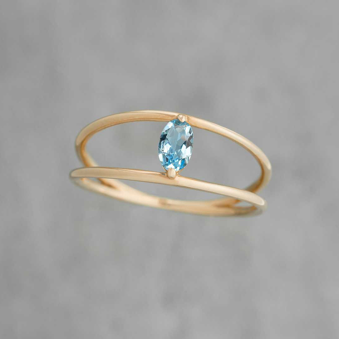 Santamaria Aquamarine ring /サンタマリア・アクアマリン[受注生産 